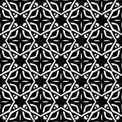 Seamless vector pattern in geometric ornamental style. 