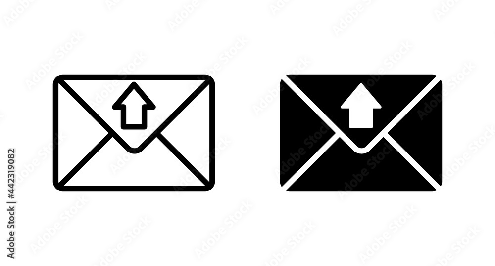 Poster mail icon, envelope icon, message icon vector for web, computer and mobile app
