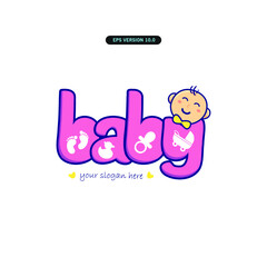 Cute Baby illustrations, logo illustrations