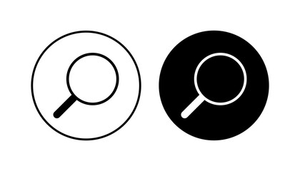 Search icon set. search magnifying glass icon