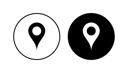 Pin icon set. Location icon vector. destination icon. map pin