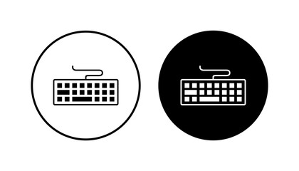 Keyboard icon set. keyboard vector symbol