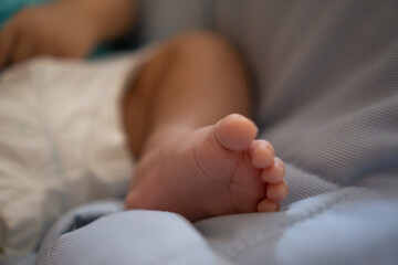 pie de un bebé recién nacido
