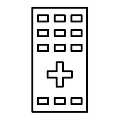 Obraz premium Vector Remote Control Outline Icon Design