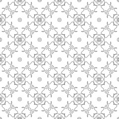 Vector pattern with symmetrical elements . Modern stylish abstract texture. Repeating geometric tiles from 

striped elements.Black and white pattern.