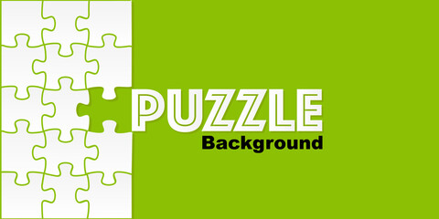 Abstract conceptual background with incomplete jigsaw puzzle , vector , illustration