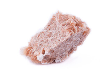 macro mineral-stone in the desert rose on a white background