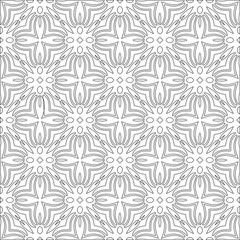 Vector pattern with symmetrical elements . Modern stylish abstract texture. Repeating geometric tiles from 

striped elements.Black and white pattern.
