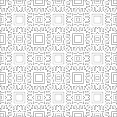 Vector pattern with symmetrical elements . Modern stylish abstract texture. Repeating geometric tiles from 

striped elements.Black and white pattern.