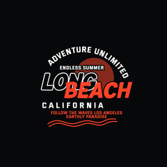 Fototapeta na wymiar long beach california adventure unlimited