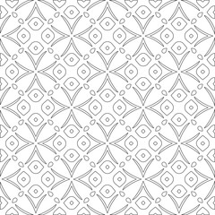 Fototapeta premium Vector pattern with symmetrical elements . Modern stylish abstract texture. Repeating geometric tiles fromstriped elements.Black and white pattern.