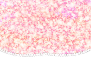 キラキラしたイルミネーションピンクとパールの背景