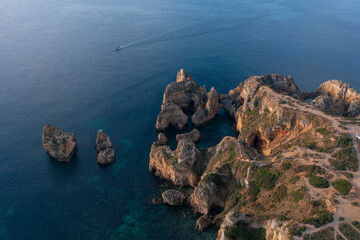 Portugiesisches Meer, Atlantik, Wellen, Wasser, Küste, Felsen