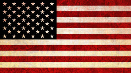 USA American flag set background,Grunge old American flag vintage.