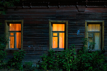 Wooden architecture of Ryazan, a city in Russia. 