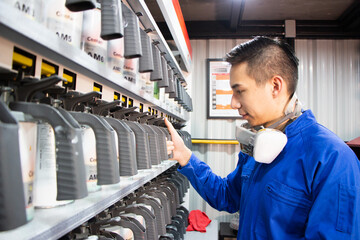 entrepreneur businessman small business owner, paint garage, car repair shop