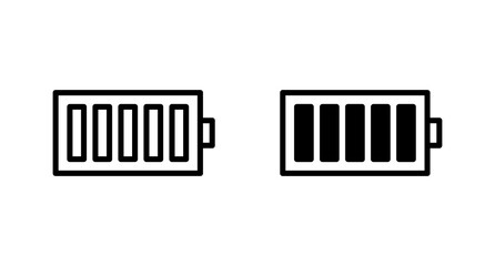 Battery icon vector for web, computer and mobile app