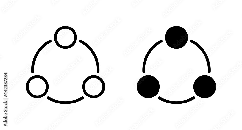 Poster share icon vector for web, computer and mobile app