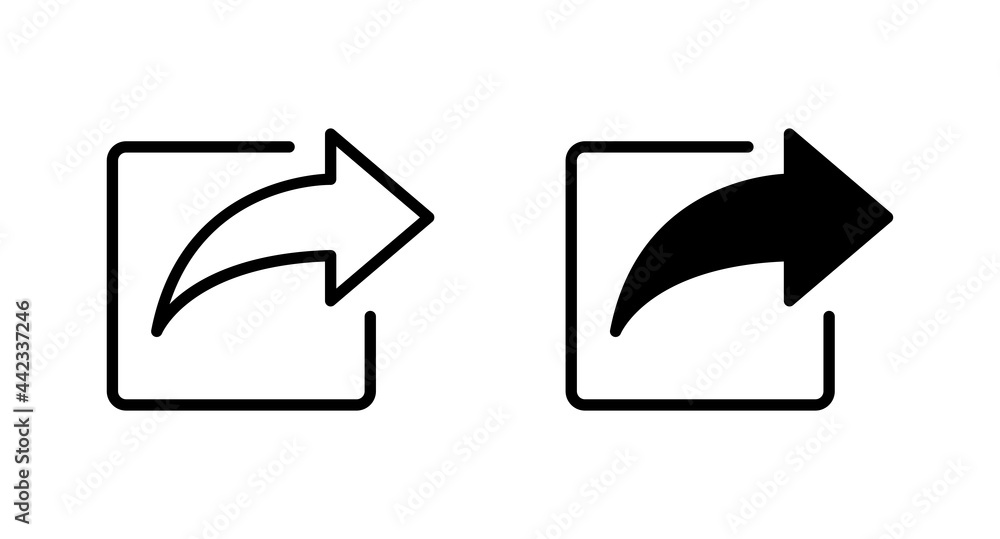 Poster share icon vector for web, computer and mobile app