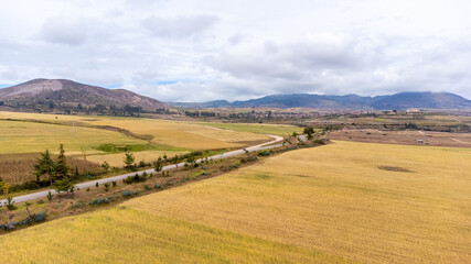 Gorgeous view of the road in the Peruvian Andes