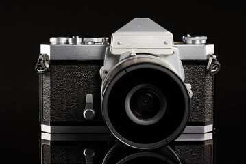 アンティークカメラに広角レンズをつける