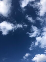 blue sky with clouds