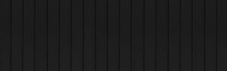 Panorama of New black vintage wooden wall pattern and seamless background