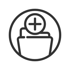 Add Folder outline icon