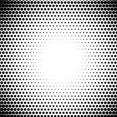 circle fade Halftone dots pattern radiate Half tone gradient