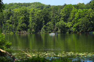 View to Great Tornow Lake (Grosser Tornowsee), federal state Brandenburg - Germany