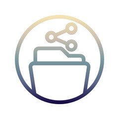 Share Folder gradient icon