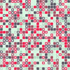 Fototapeta premium Abstract Geometric Pattern generative computational art illustration