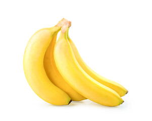 Banana. Ripe banana isolated on white background.