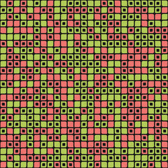 Fototapeta premium Abstract Geometric Pattern generative computational art illustration