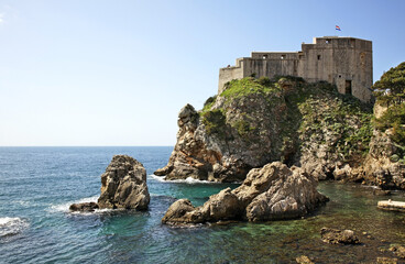 Fototapeta na wymiar Fort Lovrijenac in Dubrovnik. Croatia