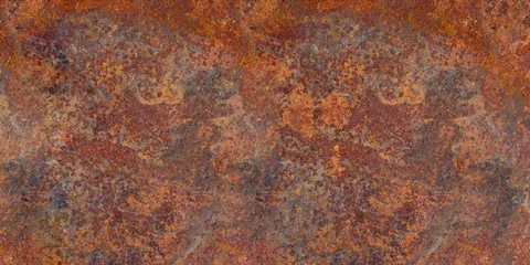 Panoramische Grunge verrostete Metallstruktur, Rost und oxidierter Metallhintergrund. Alte Eisenplatte aus Metall. © Sergey