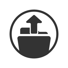 Upload Folder solid icon