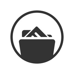 Document Folder solid icon