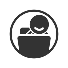 Search Folder solid icon