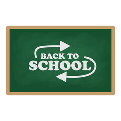 Obraz premium Blackboard shaped as speech bubble, vector eps10 illustration. School board and back to school