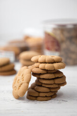 Cookies stacked, Breakfast, Continental, Rustic Setup