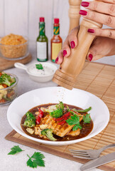 Paneer with pepper mill, Breakfast, Continental, Rustic Setup