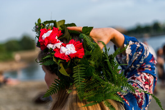 Belarusians  celebrate the summer solstice on the Vistula Riverbank.