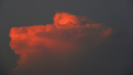 奥多摩の夕焼け雲、御岳山より