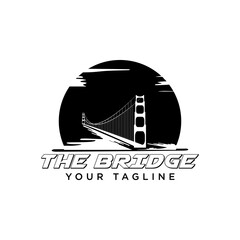 Bridge ilustration logo vector template