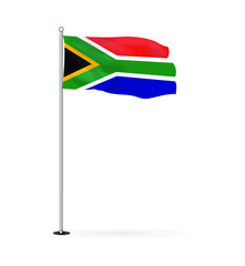 Vector Image Of The National Flag Of The Republic Of South Africa