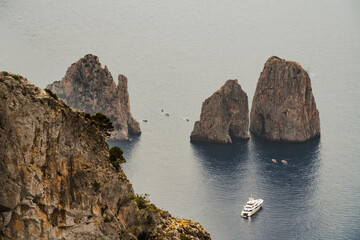 Capri island , The Faraglioni Rocks, Italy, Europe