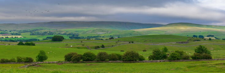 Obraz premium view of the hills and mountains