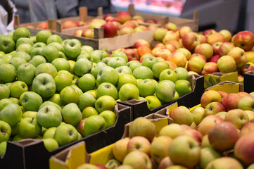 apples are sold in the store