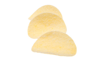 potato chips isolated